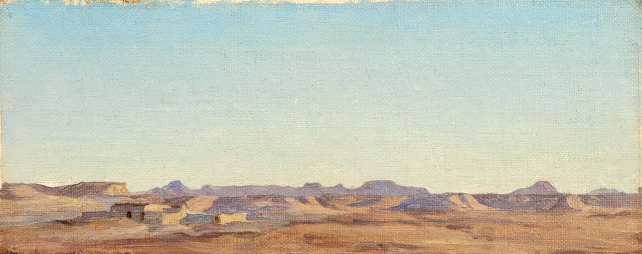 1. Matthew Ridley Corbet (South Willingham 1850 – 1902 Londres), {Après-midi dans le désert}, 1878