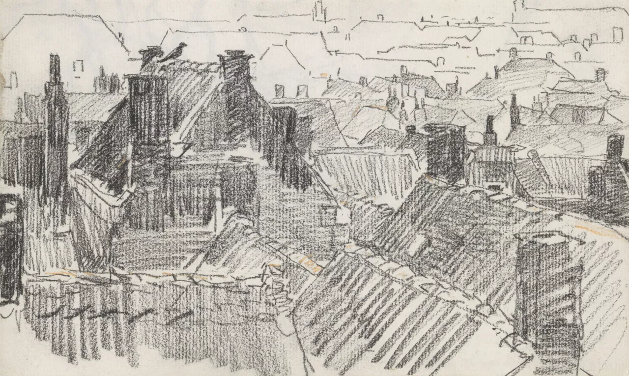 5. Willem Bastiaan Tholen, {Vue de toits}