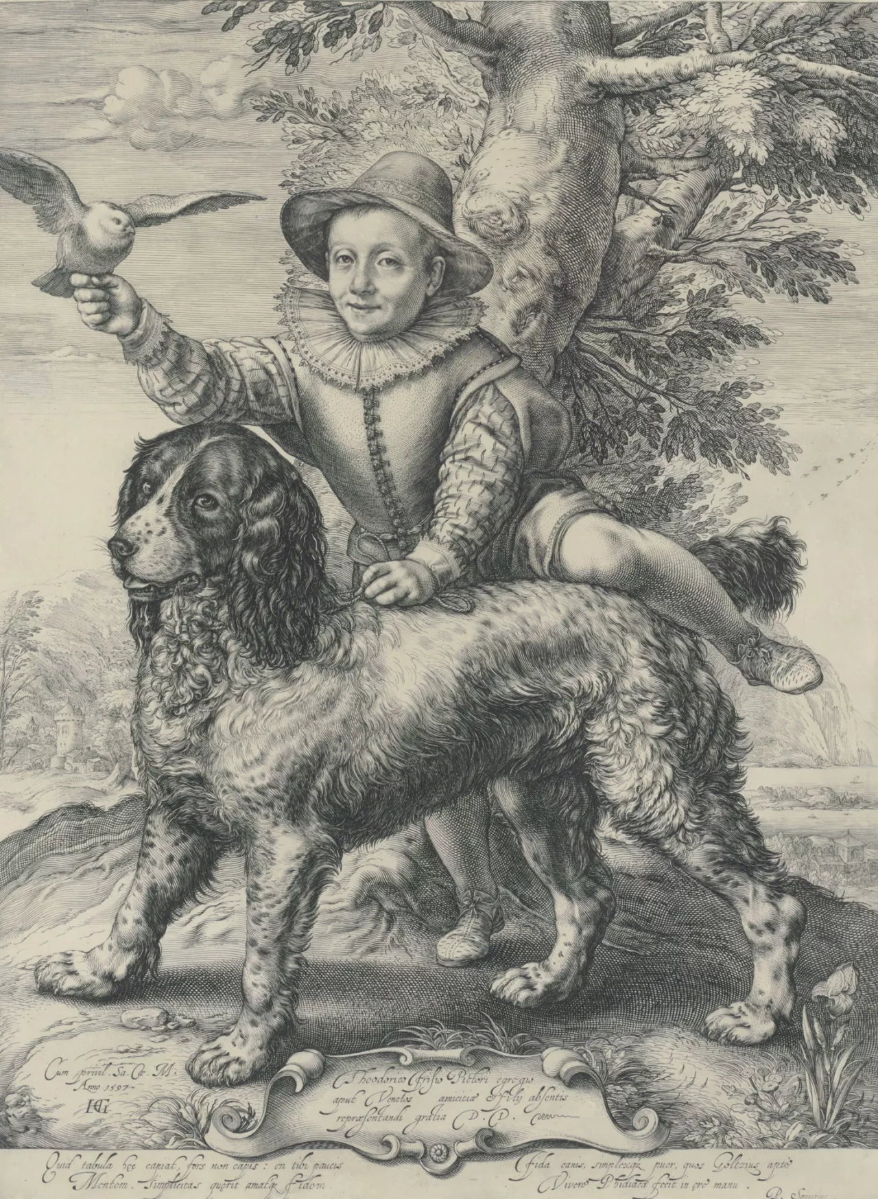 Hendrick Goltzius (1558-1617), {Portrait de Frederik de Vries}, 1597