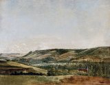 Alexandre Pau de Saint-Martin (Mortagne-au-Perche 1751 – 1820 Paris), {Paysage en France avec une église}