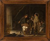 5. Simon Kick (Delft 1603 – 1652 Amsterdam), {Scène de genre avec soldats jouant aux dés}, vers 1645-1650