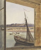 Caroline de Fontenay (1807 – 1853), {The Touques River near Trouville}, 1842
