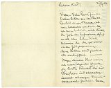 6. Koloman Moser, lettre à Ditha Mautner von Markhof ( ?), 27 septembre 1904