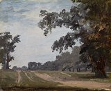 2. George Garrard (Londres 1760 – 1826 Brompton), {Hyde Park vu depuis la fenêtre de l'atelier de l'artiste à Knightsbridge}, 1793