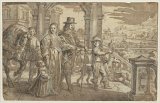 Abraham van Diepenbeeck, William Cavendish, 1st Duke of Newcastle (1592-1676) with his Family, pen and brown ink, with brown wash, over black chalk, heightened with white body-colour, 172 × 271 mm