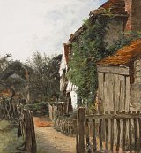 12. Augustus Leopold Egg (London 1816 – 1863 Algiers), {A Cottage Garden}, 1863