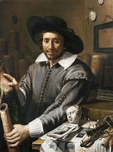 French or Italian artist, XVIIth century, {Portrait of François Langlois, called Ciartres}, c. 1630-35