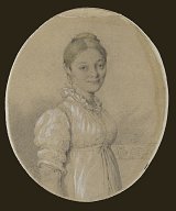 Jean-Auguste-Dominique Ingres (1780 – 1867), {Portrait of Julie Forestier}