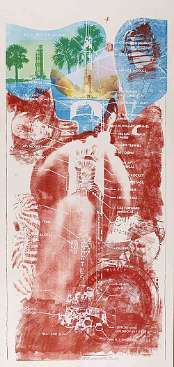 Robert Rauschenberg, {Sky Garden}, from {Stoned Moon}, 1969