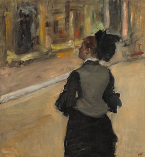 Edgar Degas, {A Visit to the Museum}, c. 1885