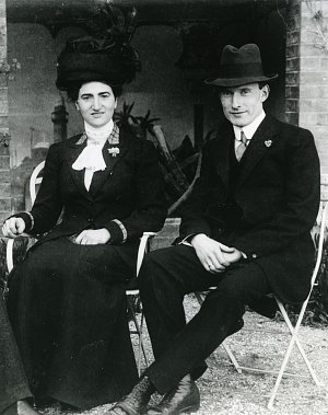 The married couple Frits Lugt and Jacoba Klever, December 1910