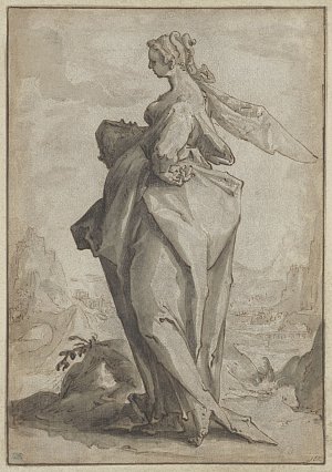 Hendrick Goltzius (Brüggen, Germany 1558 – 1617 Haarlem), {The Prophetess Deborah}, c. 1588