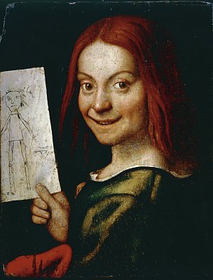 1. Giovanni Francesco Caroto (Verona 1480 – 1555 Verona), {Un enfant tenant un dessin}