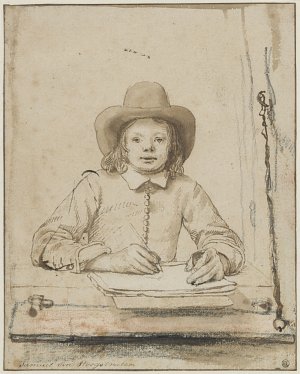 8. Samuel van Hoogstraten, {Autoportrait à la fenêtre}, vers 1642/1643 et 1650