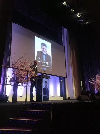 Carel van Tuyll à la Maison de la Chimie, Paris, le 26 mars 2023