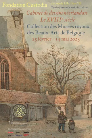 Affiche de l'exposition {Cabinet de dessins néerlandais. Le XVIIIe siècle}