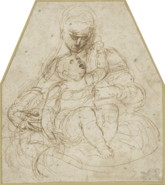 Battista Franco, called Semolei (c. 1498/1510 – 1561), {The Virgin and Child}