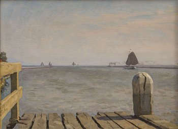Willem Bastiaan Tholen, {Embarcadère d'Enkhuizen}, 1918