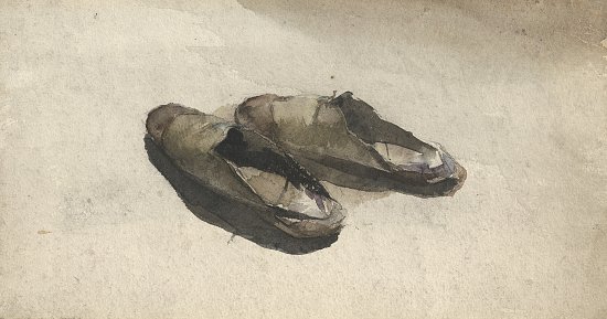 Albert Besnard (Paris 1849 – 1934 Paris), {A pair of slippers}
