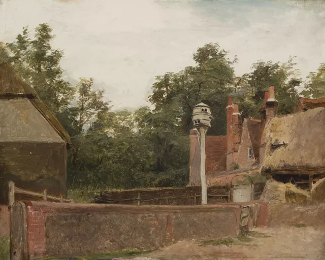11. Augustus Leopold Egg (Londres 1816 – 1863 Alger), {Cour de ferme}