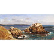 Louis-Gabriel-Eugène Isabey<br><i>View of the fort de Bertheaume</i>
