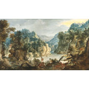 Circle of Joos de Momper<br><i>A valley in a mountainous landscape</i>