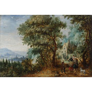 Attributed to David I Vinckboons<br><i>Summer landscape</i>