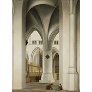 Pieter Saenredam<br><i>Choir of the church of St Bavo in Haarlem, seen from the</i> Kerstkapel