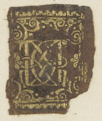 3. Compartiment du dos du volume avec le monogramme G D L estampé en or