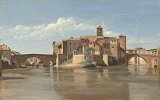 Camille Corot (Paris 1796 – 1875 Paris), {L'île et le pont de San Bartolomeo, Rome}, 1825–1828
