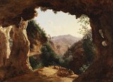 Louise-Joséphine Sarazin de Belmont (Versailles 1790 – 1870 Paris), {Grotto in a Rocky Landscape}