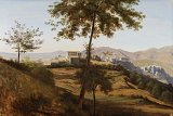 Théodore Caruelle d'Aligny (Chaumes 1798 – 1871 Lyon), {Vue d'Olevano}, 1827