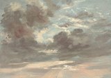 John Constable (East Bergholt 1776 – 1837 Londres), {Étude de nuages : coucher de soleil orageux}, 1821–1822