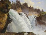 Christian Ernst Bernhard Morgenstern (Hamburg 1805 – 1867 Munich), {Waterfall in the River Traun, Bavaria}, 1826