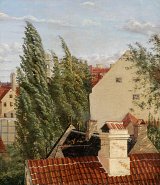 Frederik Rohde (Copenhagen 1816 – 1886 Copenhagen), {Rooftops}