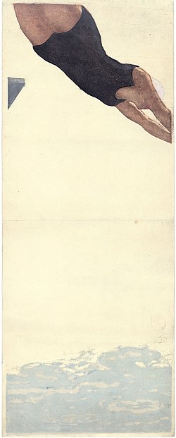 Onchi Kōshirō, {Le Plongeon}, 1932